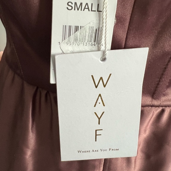 WAYF Women’s Mauve Corset Midi Dress Size Small - Picture 6 of 8